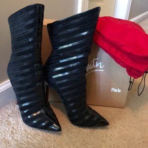 Christian Louboutin suede  boots. Size 38.5